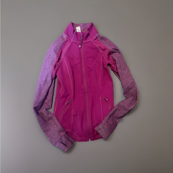 Ivivva Purple Jacket kids Lululemon size 12 and great condition girls zip up - Picture 2 of 4